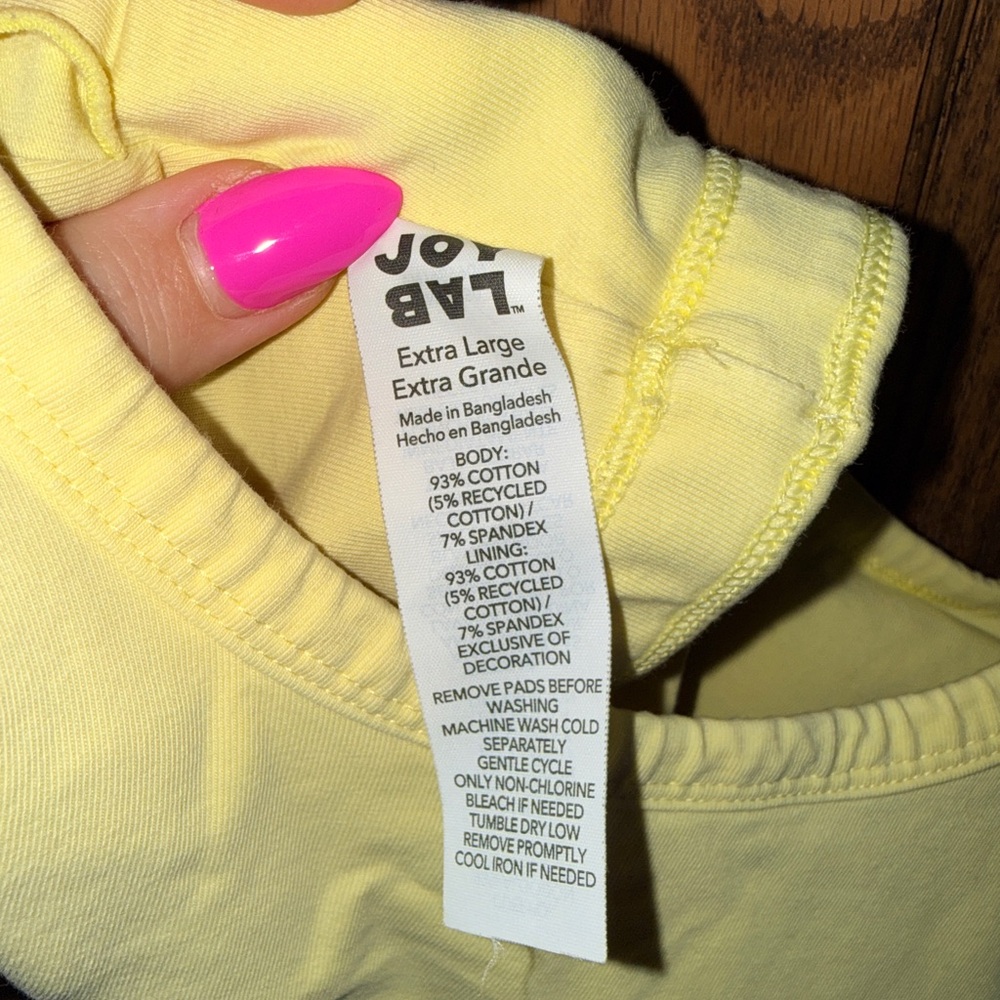 JoyLab Yellow Sports Bra - Picture 5 of 5